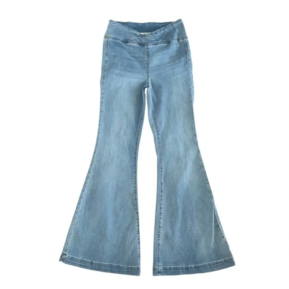 We the Free Venice Beach Flare Jeans Crossover High Rise 29 Boho Retro Wideleg - Picture 3 of 14